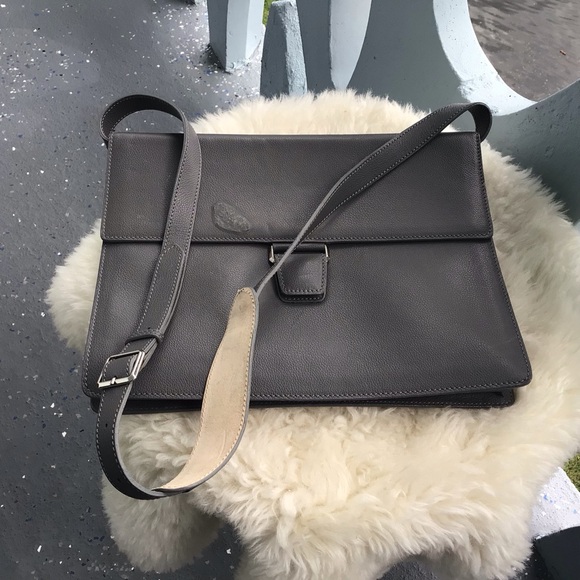 Narciso Rodriguez Leather Messenger with Shoulder Strap - Shows Damage - Picture 3 of 16